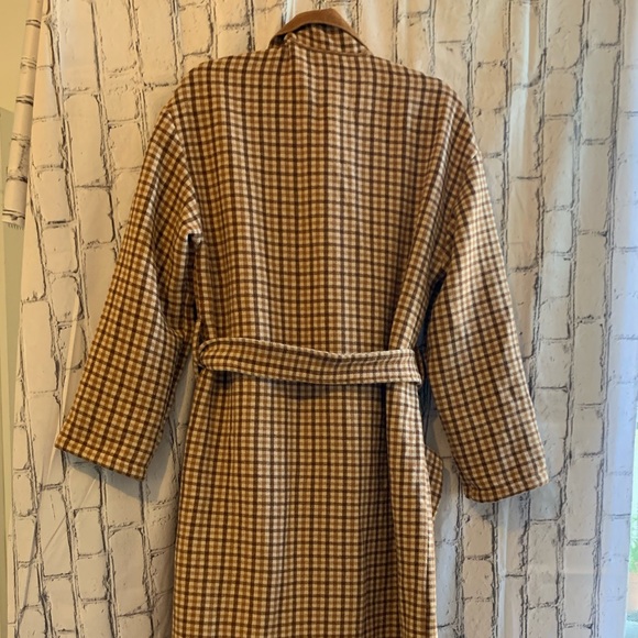 BB Dakota Long Plaid Brown Coat  NWT - Picture 4 of 11